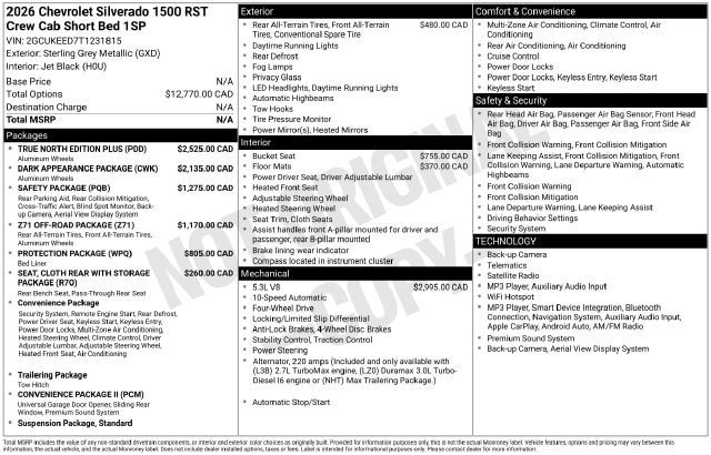 New 2026 Chevrolet Silverado 1500 RST w/ All Star Edition Plus AWD/4WD image 38