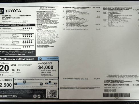 New 2026 Toyota Tundra SR5 image 2