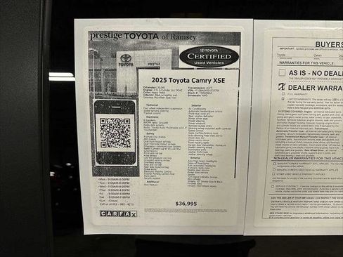 Certified 2025 Toyota Camry SE w/ Convenience Package image 13