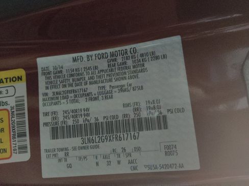 Used 2015 Lincoln MKZ w/ Equipment Group 102A Reserve FWD image 33