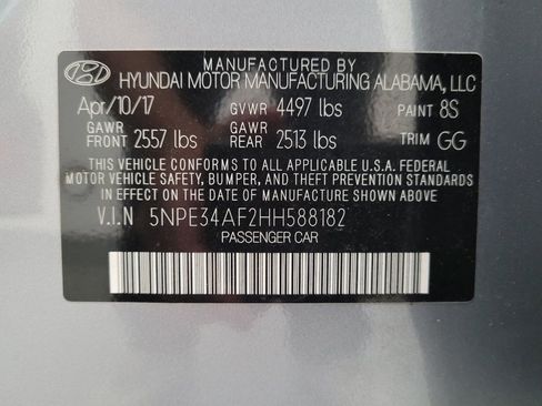 Used 2017 Hyundai Sonata Sport w/ Value Edition Package 02 FWD image 33