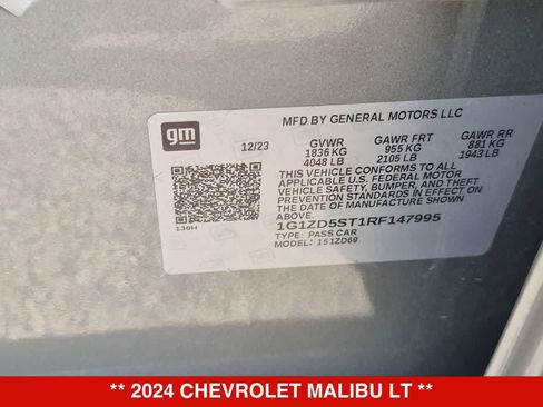 Used 2024 Chevrolet Malibu LT FWD image 34
