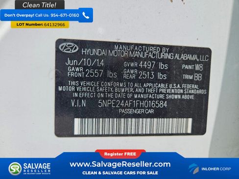 Used 2015 Hyundai Sonata SE FWD image 16