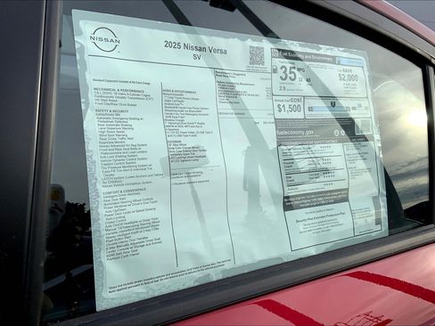 New 2025 Nissan Versa SV image 24