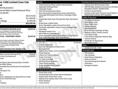 Certified 2020 RAM 1500 Limited w/ Black Appearance Package AWD/4WD image 7