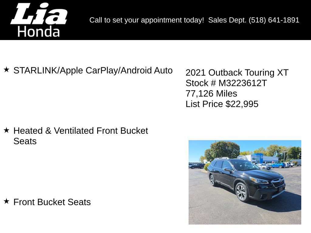 Used 2021 Subaru Outback Touring XT AWD/4WD image 8