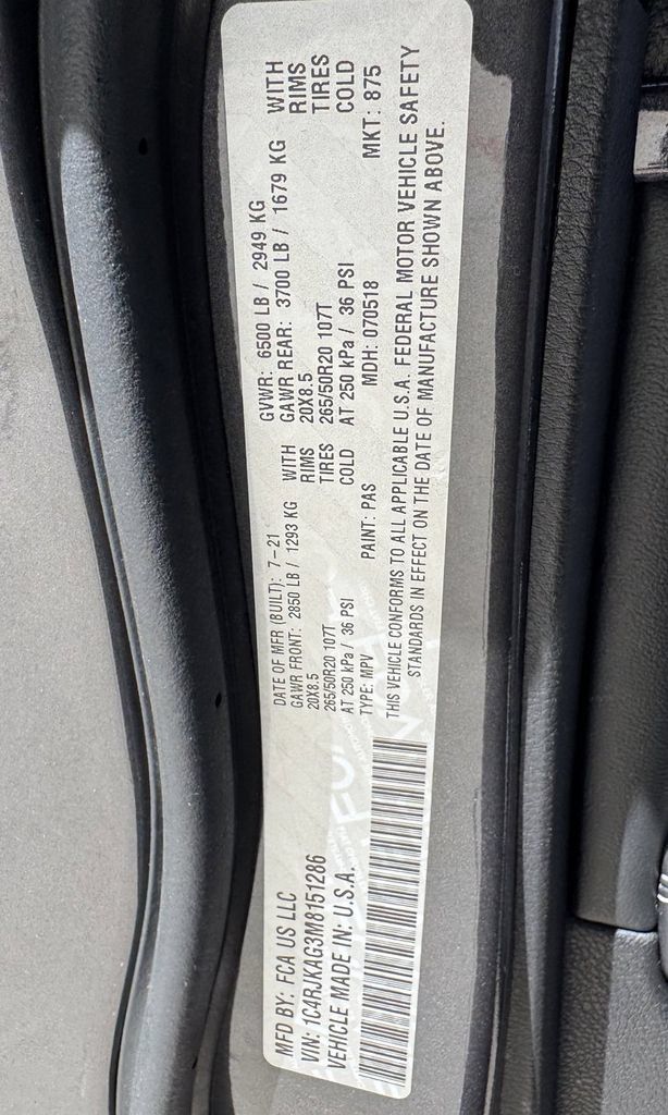 Used 2021 Jeep Grand Cherokee L Laredo AWD/4WD image 30
