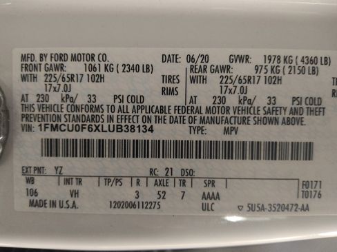 Used 2020 Ford Escape S image 33