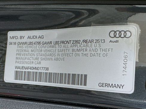 Used 2017 Audi A4 2.0T Premium Plus w/ Premium Plus Package AWD/4WD image 38