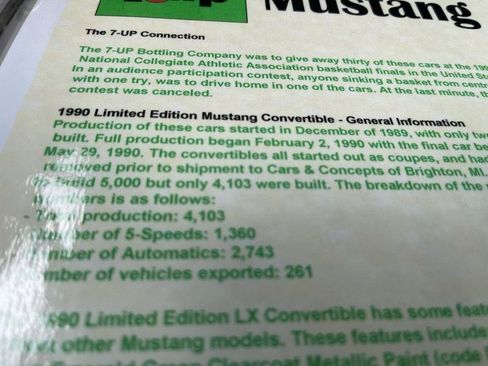 Used 1990 Ford Mustang LX RWD image 52