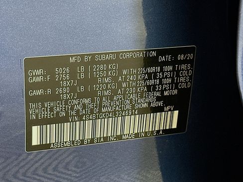 Used 2020 Subaru Outback Onyx Edition XT w/ Popular Package #2 image 12