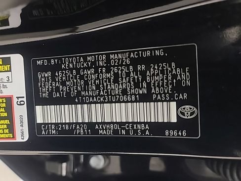 Used 2026 Toyota Camry LE FWD image 41