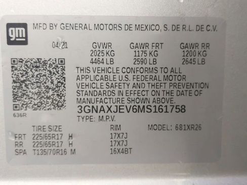 Used 2021 Chevrolet Equinox LT w/ Driver Convenience Package FWD image 18
