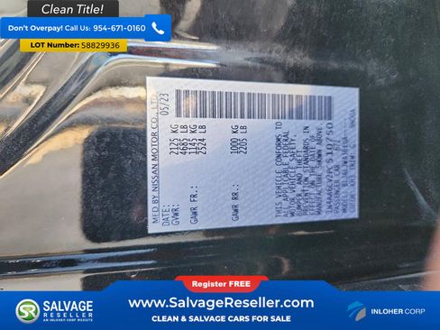 Used 2023 Nissan Maxima SV w/ Floor Mat Group FWD image 16