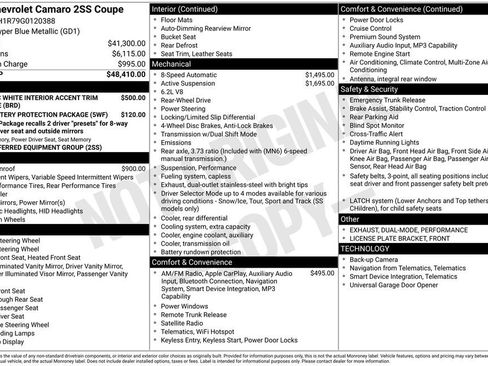 Used 2016 Chevrolet Camaro SS RWD image 19
