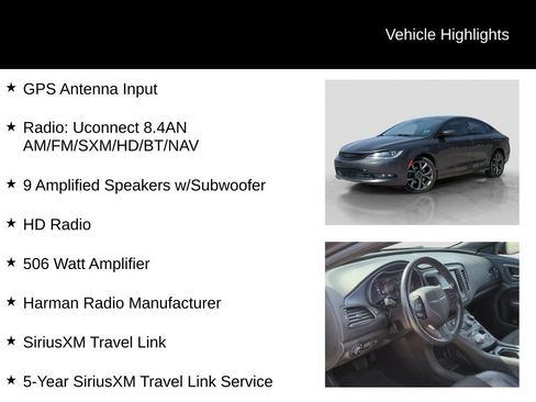 Used 2015 Chrysler 200 S w/ Navigation & Sound Group I image 31