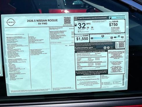 New 2026 Nissan Rogue SV FWD image 12