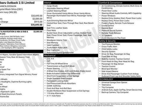 Used 2018 Subaru Outback 2.5i Limited image 2