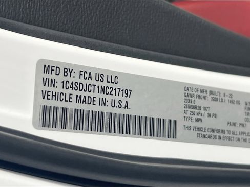 Used 2022 Dodge Durango R/T w/ Blacktop Package image 33