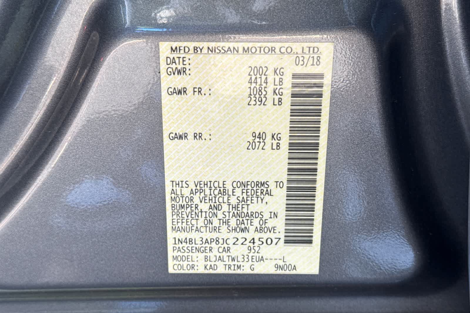 Used 2018 Nissan Altima 3.5 SL FWD image 28