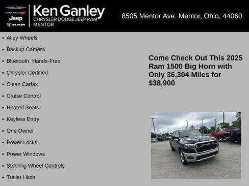 Certified 2025 RAM 1500 Big Horn AWD/4WD image 5