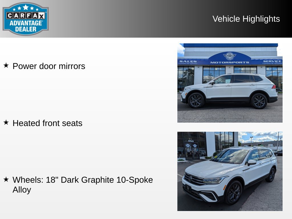 Used 2022 Volkswagen Tiguan SE w/ Panoramic Sunroof Package AWD/4WD image 8
