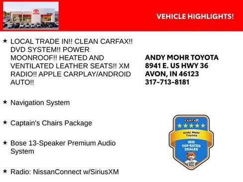 Used 2023 Nissan Armada Platinum w/ Captain's Chairs Package AWD/4WD image 2