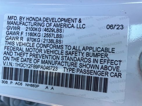 Certified 2023 Honda Accord Touring image 38