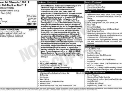 Used 2015 Chevrolet Silverado 1500 LT w/ LT Convenience Package image 7