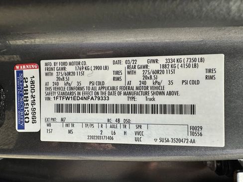 Certified 2022 Ford F150 XLT w/ Equipment Group 302A High AWD/4WD image 34