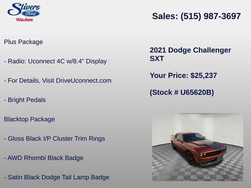 Used 2021 Dodge Challenger SXT w/ Plus Package AWD/4WD image 22