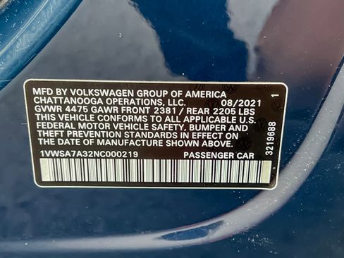 Used 2022 Volkswagen Passat 2.0T SE image 40