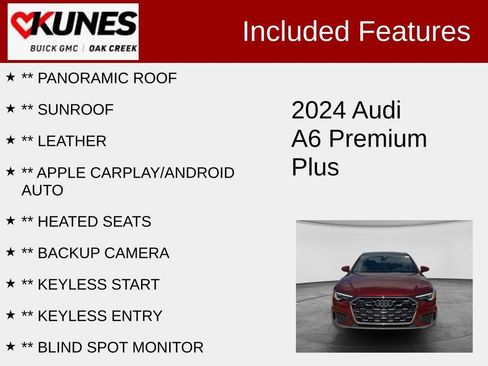 Used 2024 Audi A6 Premium Plus AWD/4WD image 2
