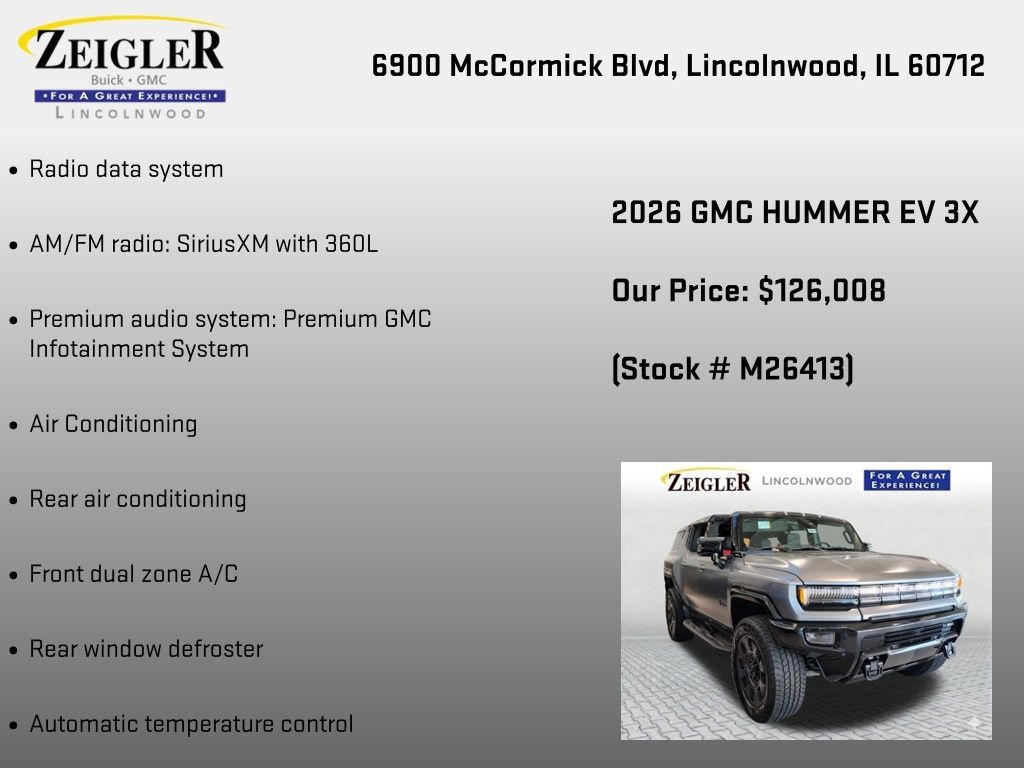 New 2026 GMC Hummer EV 3X w/ Carbon Fiber Edition Package AWD/4WD image 12