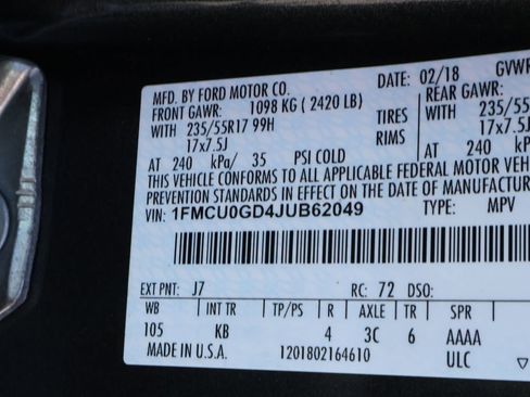 Used 2018 Ford Escape SE FWD image 41