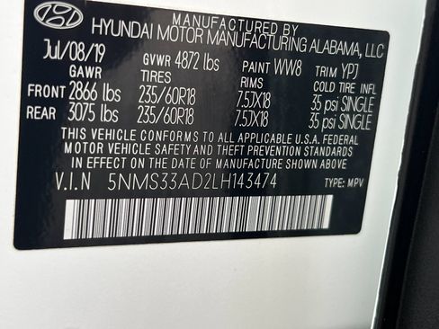 Used 2020 Hyundai Santa Fe SEL w/ Convenience Package FWD image 27