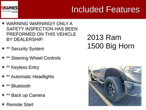 Used 2013 RAM 1500 Big Horn image 2