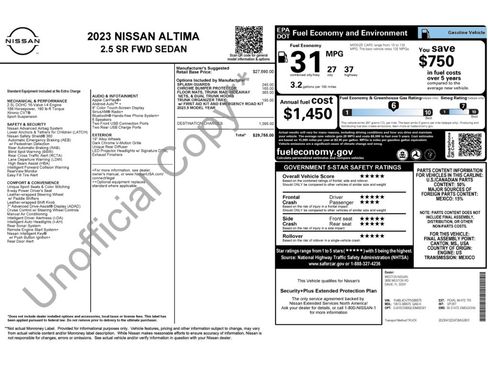 Used 2023 Nissan Altima 2.5 SR FWD image 2