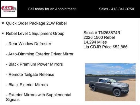 Certified 2026 RAM 1500 Rebel w/ Rebel Level 1 Equipment Group AWD/4WD image 6