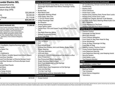 Used 2023 Hyundai Elantra SEL w/ Convenience Package image 2