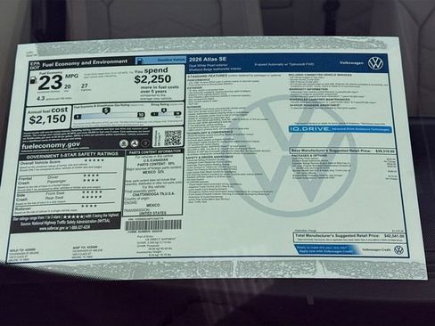 New 2026 Volkswagen Atlas SE image 19