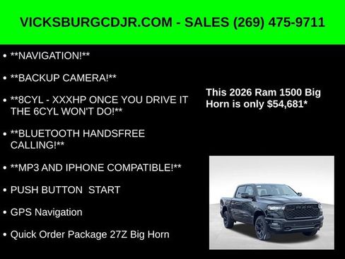 New 2026 RAM 1500 Big Horn image 5