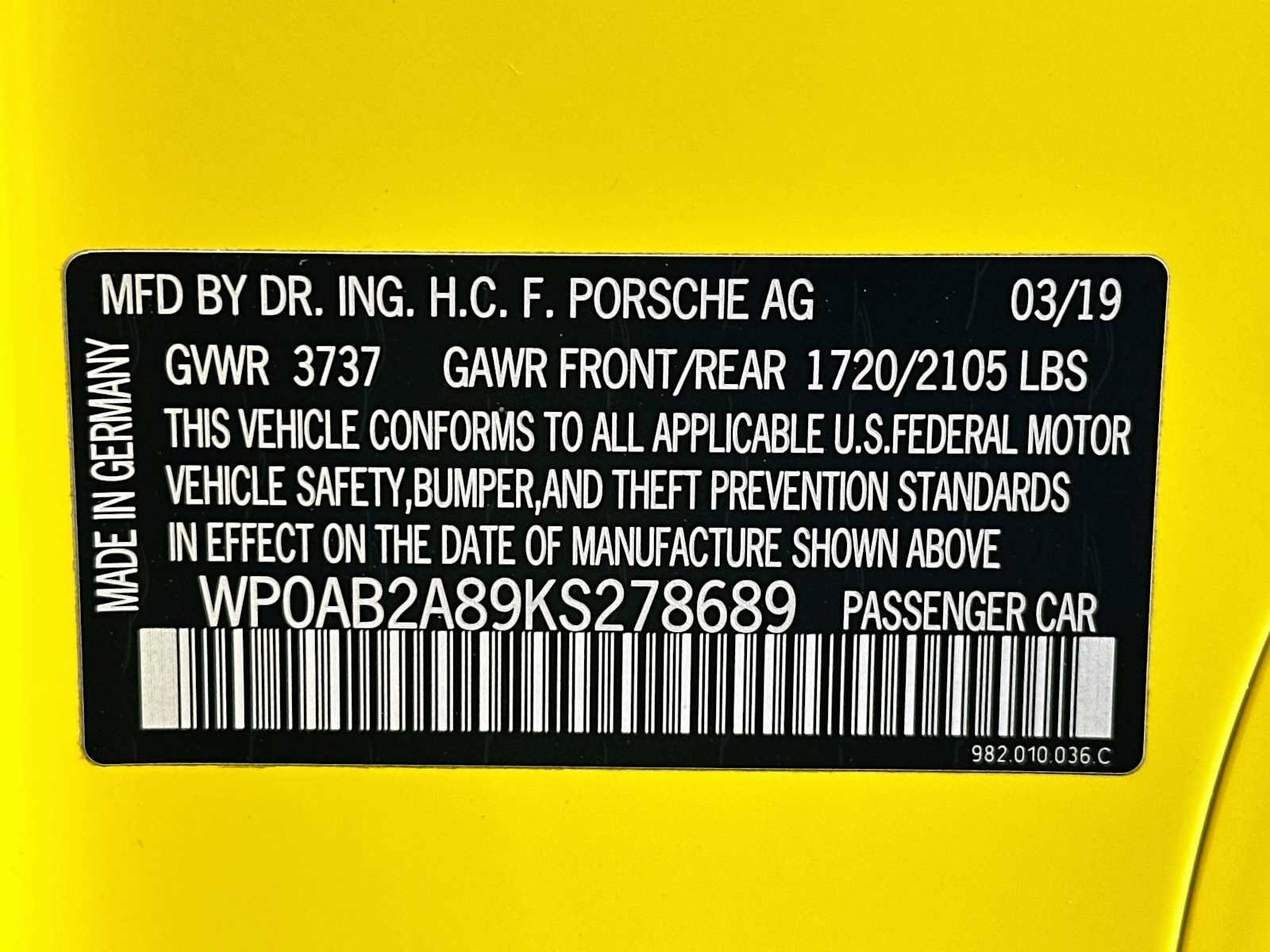 Certified 2019 Porsche 718 Cayman S RWD image 29
