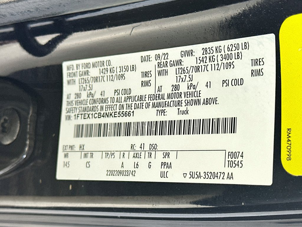 Used 2022 Ford F150 XL w/ Equipment Group 101A High RWD image 28