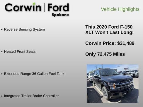 Used 2020 Ford F150 XLT w/ Equipment Group 302A Luxury image 18