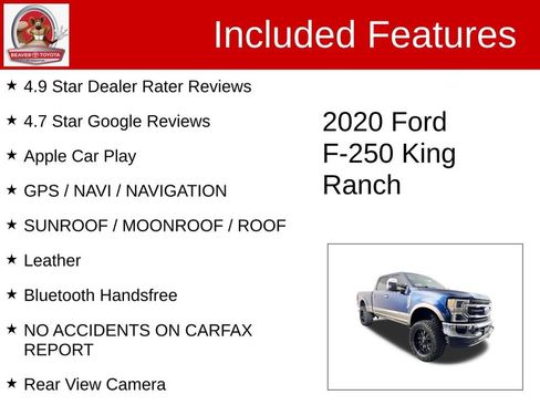 Used 2020 Ford F250 King Ranch w/ King Ranch Ultimate Package AWD/4WD image 4