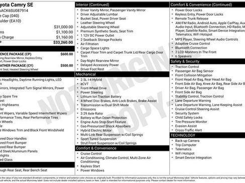 Used 2025 Toyota Camry SE w/ Convenience Package image 30