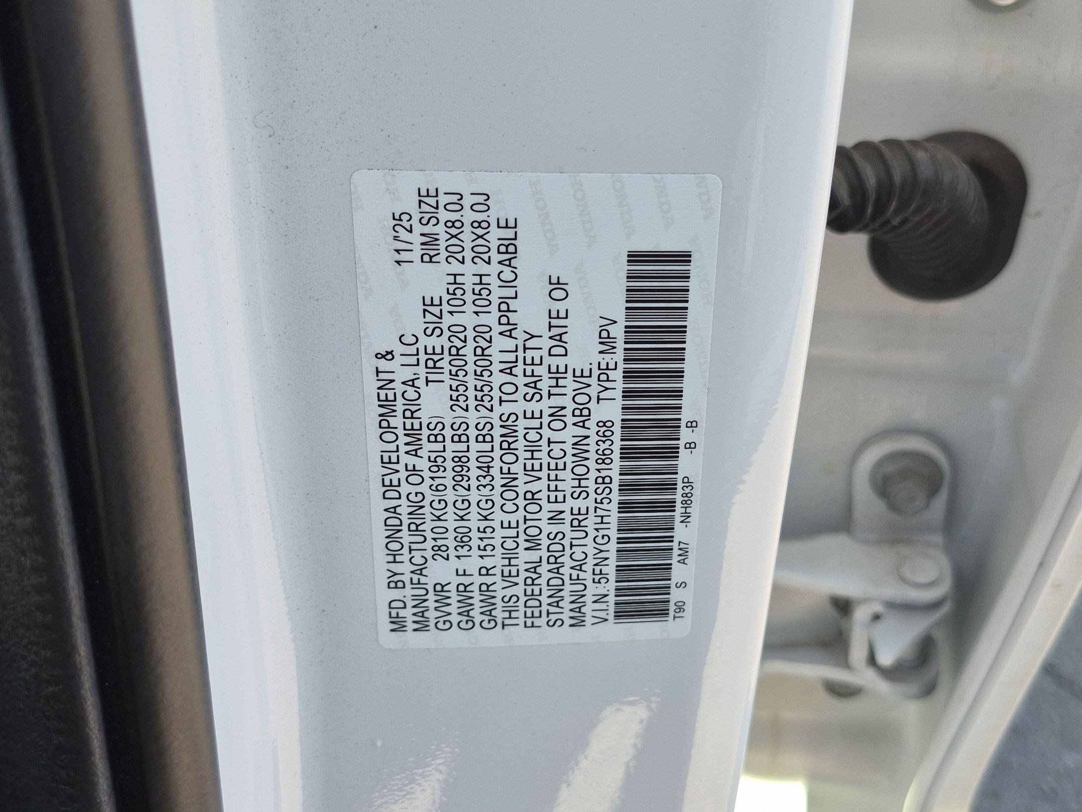Certified 2025 Honda Pilot Touring image 36