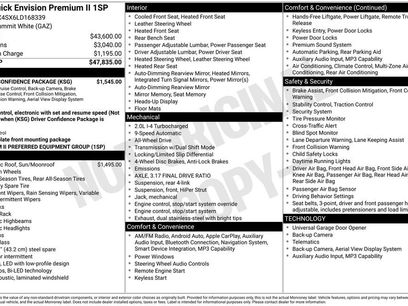 Used 2020 Buick Envision Premium w/ Driver Confidence Package