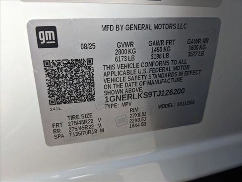 New 2026 Chevrolet Traverse RS w/ LPO, Floor Liner Package image 22